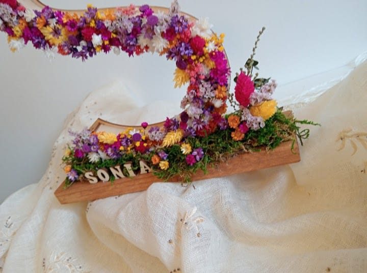 Número floral personalizado